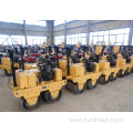 Produce Cheap Walk Behind Vibratory Double Drum Tarmac Roller FYL-S600C